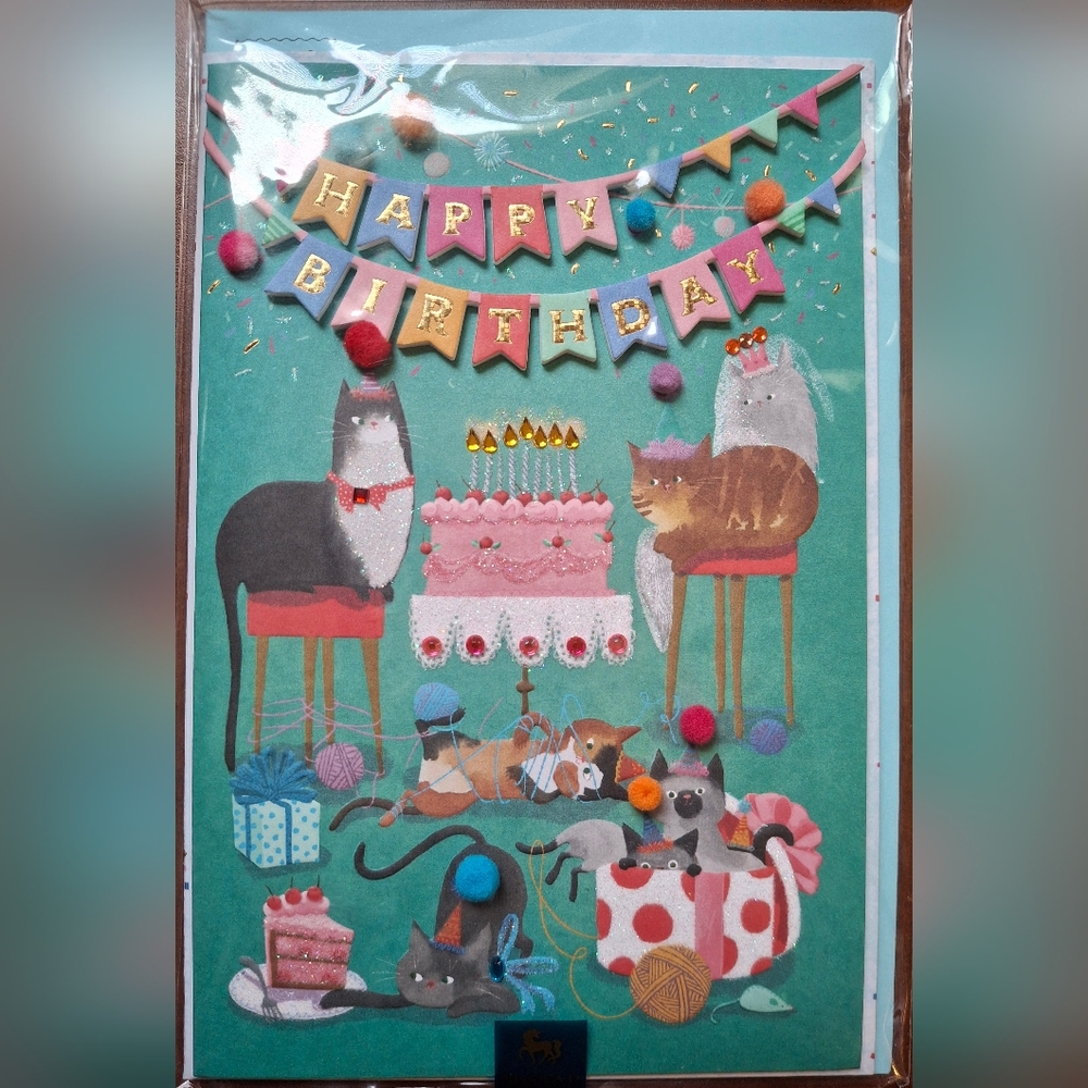 Niquea.D Happy Birthday Card With Cats NB-0427